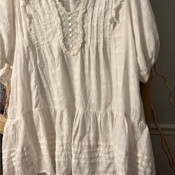 Free People White Cotton Dress - Picture 2 of 4